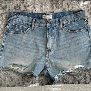 Free People denim shorts